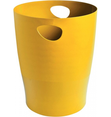 Papierkorb Ecobin Bee Blue 45308D, 15 Liter, rund, safran
