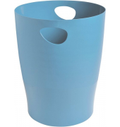 Papierkorb ECOBIN Bee Blue, hellblau 15l, mit Griffen