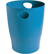 Papierkorb ECOBIN Bee Blue, türkis, 15l, mit Griffen