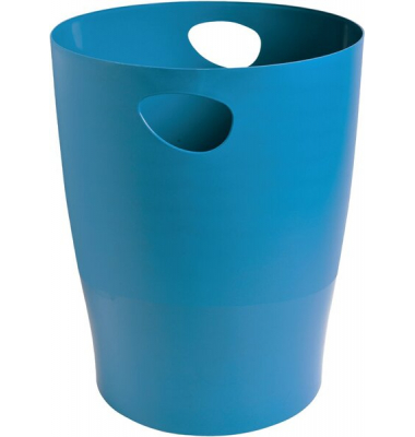 Papierkorb Ecobin Bee Blue 45384D, 15 Liter, rund, türkis