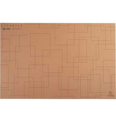Schreibunterlage Eterneco, braun geometrische Motive, "Wide"-Format,