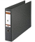 Ordner No.1 90700, A3 quer 75mm breit Hartpappe Wolkenmarmor schwarz