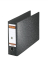 Ordner No.1 90800, A4 quer 75mm breit Hartpappe Wolkenmarmor schwarz