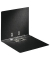 Ordner No.1 Hartpappe 91300, A4 80mm breit Karton Wolkenmarmor schwarz