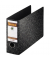 Ordner No.1 91900, A5 quer 75mm breit Karton Wolkenmarmor schwarz