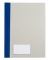 Schnellhefter 281100BL, A4, blau, Kunststoff, 80g, Vorderdeckel transparent