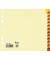 Kartonregister 93403, A bis Z, A4 halbe H&ouml;he, 210 g/m&sup2;, rot-gelbe Taben, 24-teilig