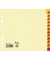 Kartonregister 93403 A-Z A4 halbe Höhe 180g chamois rot/gelbe Taben 24-teilig