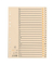 Kartonregister 93408, A bis Z, A4, 210 g/m², chamois Taben, 24-teilig