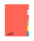 Kartonregister 97400, 6-teilig blanko, A4, 230 g/m&sup2;, farbige Taben, 6-teilig