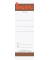 Rückenschild, zum Einstecken, Papier, breit  kurz, 49 x 158 mm, weiß