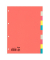 Kartonregister 97410, 10-teilig blanko, A4, 230 g/m², farbige Taben, 10-teilig