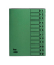Ordnungsmappe 84800GN, 1-12, intensivgr&uuml;n, A4, 12 F&auml;cher