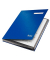 Unterschriftenmappe 76400BL, A4 19 Fächer Karton kaschiert blau + grau