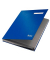 Unterschriftenmappe 76400BL, A4 19 Fächer Karton kaschiert blau + grau