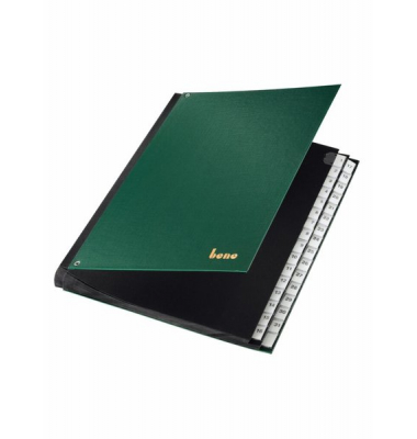 Pultordner 75416GN, 1-31, gr&uuml;n, A4, 31 F&auml;cher