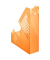 Stehsammler 50100ORT, A4, orange-transparent, Kunststoff, 80mm