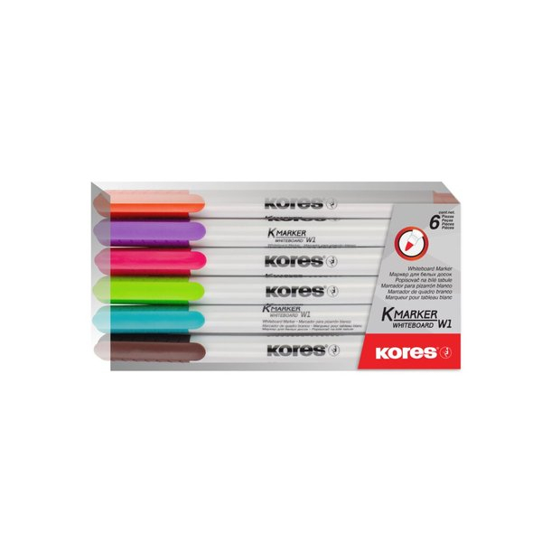 9023800228468 - WhiteboardFlipchartmarker-Set fine 6 Farben Rundspitze 1 mm sc