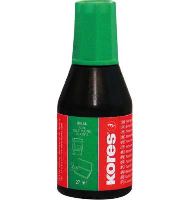 Stempelfarbe ohne Öl, 27ml grün mit Verstreicher # SF71318