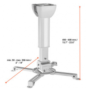 Beamer-Deckenhalterung MultiCel 4060 Pro weiß