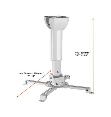 Beamer-Deckenhalterung MultiCel 4060 Pro weiß