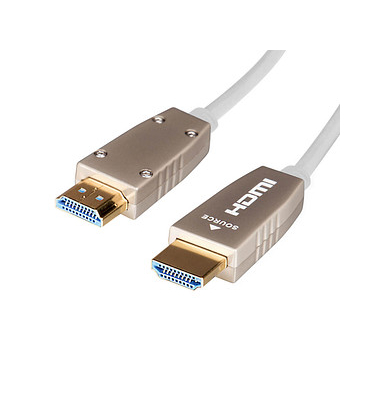 Ultra High Speed HDMI Kabel Optical Fibre 10,0 m weiß