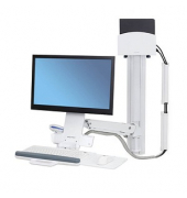Monitor-Maus-Tastatur-Halterung StyleView Sit-Stand Combo Arm weiß, schwarz, Wandhalterung