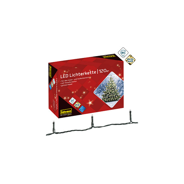 4002372519780 - Lichterkette 8325097 120 LEDs Länge 20m warmweiß 4002372519780 Idena 4002372519780 - Lichterkette 8325097 120 LEDs Länge 20m warmweiß 4002372519780 Idena