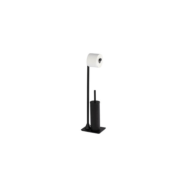 4008838236987 - Stand WC-Garnitur Hella Schwarz Stahl schwarz - schwarz - Wenko 4008838236987 - Stand WC-Garnitur Hella Schwarz Stahl schwarz - schwarz - Wenko