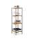 Beistellregal braunschwarz 30,0 x 30,0 x 104,0 cm