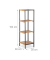 Beistellregal braunschwarz 30,0 x 30,0 x 104,0 cm