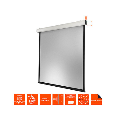 elektrische Rolloleinwand Motor Expert XL 1:1, 350 x 350 cm Projektionsfläche