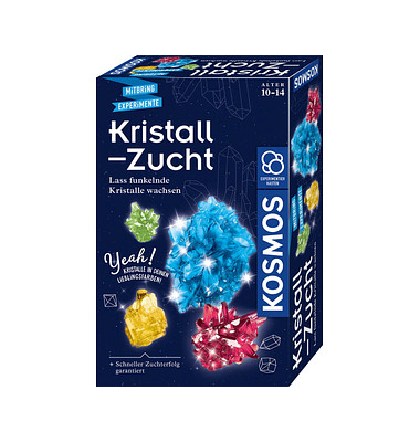 Experimentierkasten Kristall Zucht mehrfarbig