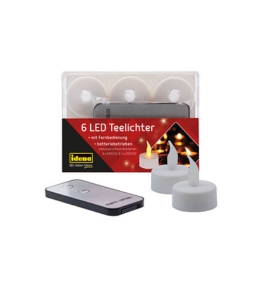 LED-Teelicht 124CB-CK041 weiß 