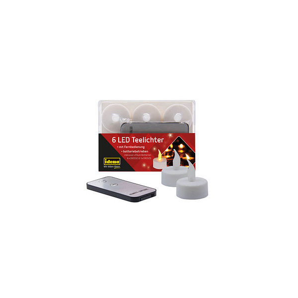 4002372382049 - LED-Teelicht 124CB-CK041 weiß 4002372382049 6 Stück 4002372382049 - LED-Teelicht 124CB-CK041 weiß 4002372382049 6 Stück