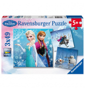 Disney Frozen Abenteuer im Winterland Puzzle 3x 49 Teile