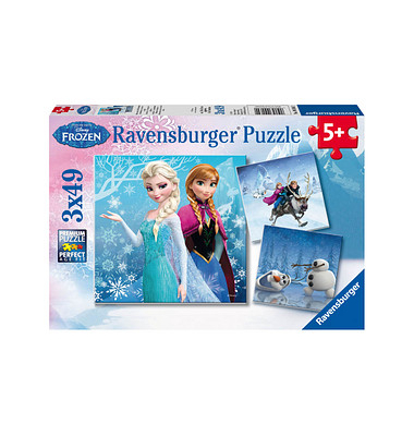 Disney Frozen Abenteuer im Winterland Puzzle 3x 49 Teile