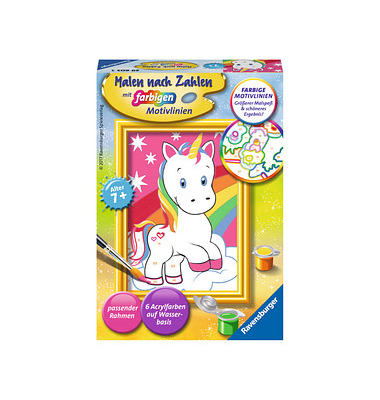 Malen-nach-Zahlen Süßes Einhorn Malen-nach-Zahlen Süßes Einhorn