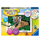 Malen-nach-Zahlen Süßer Tiger