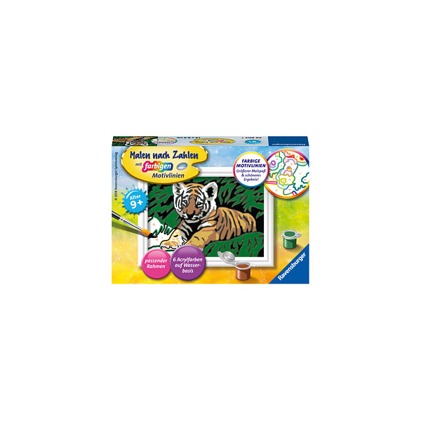 4005556296057 - Malen nach Zahlen - Jeder kann malen (Mal-Sets) Bildgröße 85 x 12 cm Ravensburger Malen nach Zahlen 29605 - Süßer Tiger - Kinder ab 9 Jahren 4005556296057 - Malen nach Zahlen - Jeder kann malen (Mal-Sets) Bildgröße 85 x 12 cm Ravensburger Malen nach Zahlen 29605 - Süßer Tiger - Kinder ab 9 Jahren