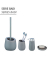 WC-Garnitur Badi grau Stein