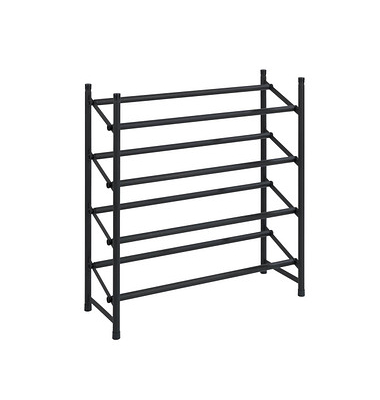 Teleskop-Schuhregal Hero schwarz 62,0 - 115,0 x 26,0 x 68,0 cm
