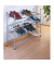 Teleskop-Schuhregal chrom 62,0 - 115,0 x 23,0 x 35,0 cm