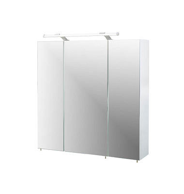 Spiegelschrank Dorina weiß glanz 70,0 x 16,0 x 75,0 cm