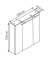 Spiegelschrank Dorina weiß glanz 70,0 x 16,0 x 75,0 cm