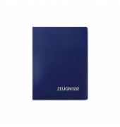Zeugnismappe Basic 88572, blau, A4, mit 20 Hüllen