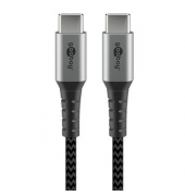 USB C Kabel 1,0 m schwarz, grau