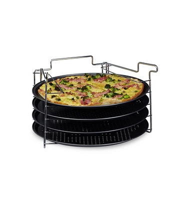 4 relaxdays Pizzableche 32,0 cm