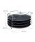 4 relaxdays Pizzableche 32,0 cm