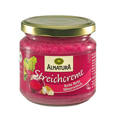 Rote Bete Meerrettich Bio-Brotaufstrich Rote Bete Meerrettich Bio-Brotaufstrich